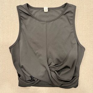 90 Degree by Reflex Black‎ Athletic Tank Top Size Large twist front